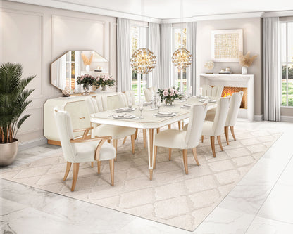 Michael Amini Lighting - Pendant 12-Light Round Crystal Chandelier - Gold
