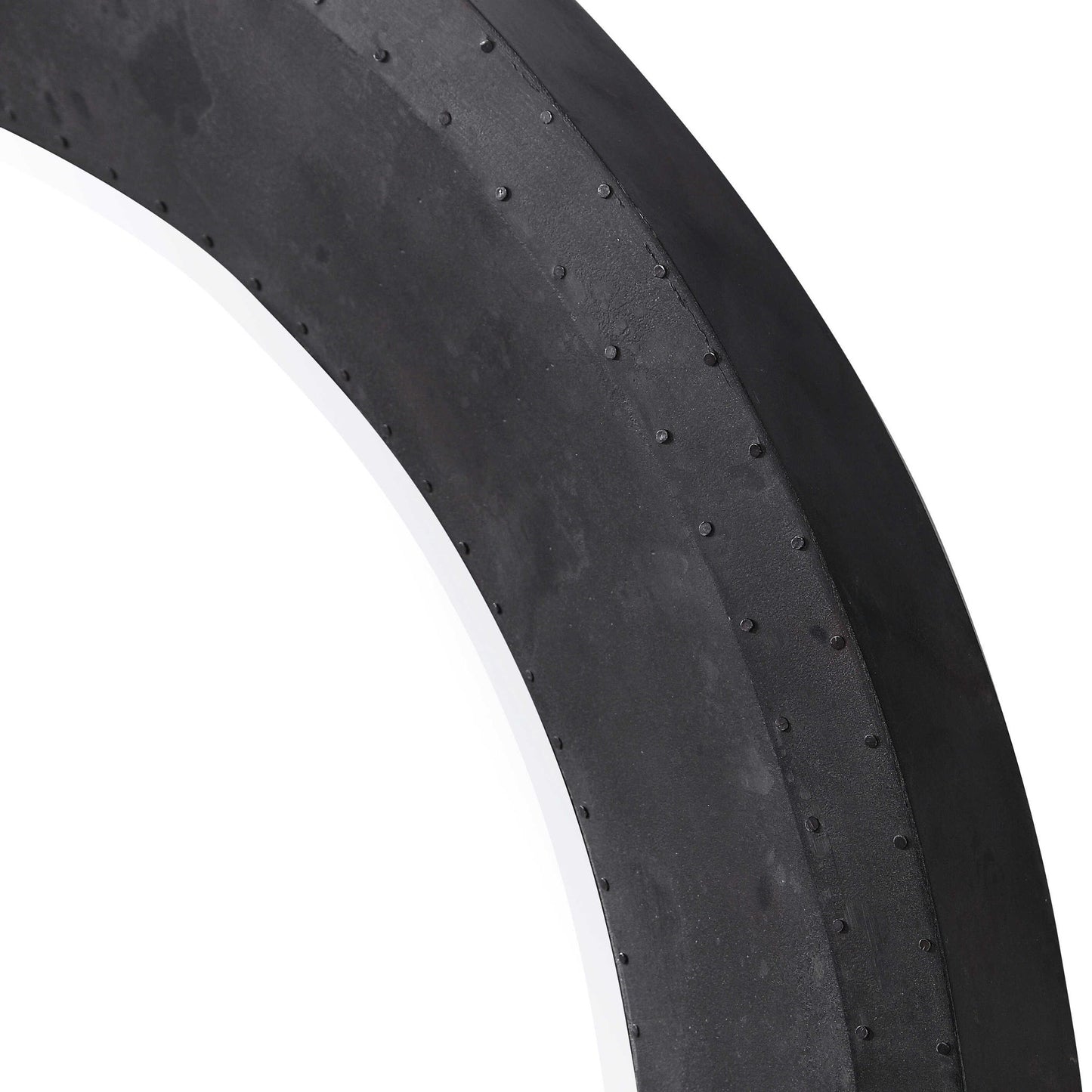 Frazier - Round Industrial Mirror - Black