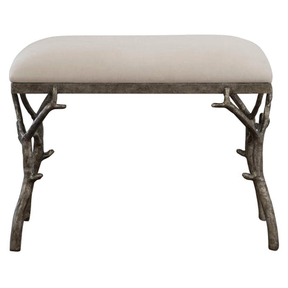 Lismore - Small Fabric Bench - Beige