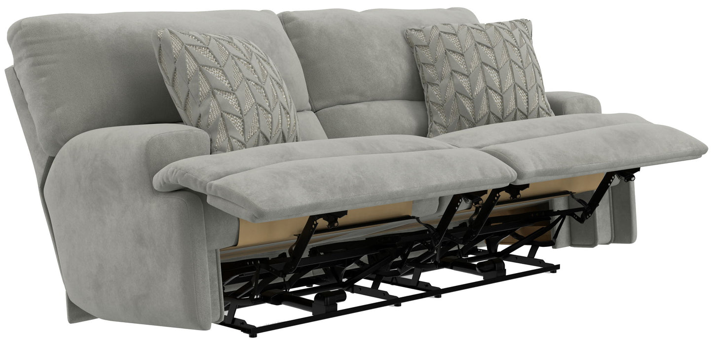 Renaldo - Power Sofa With Zero Gravity Recline - Stone