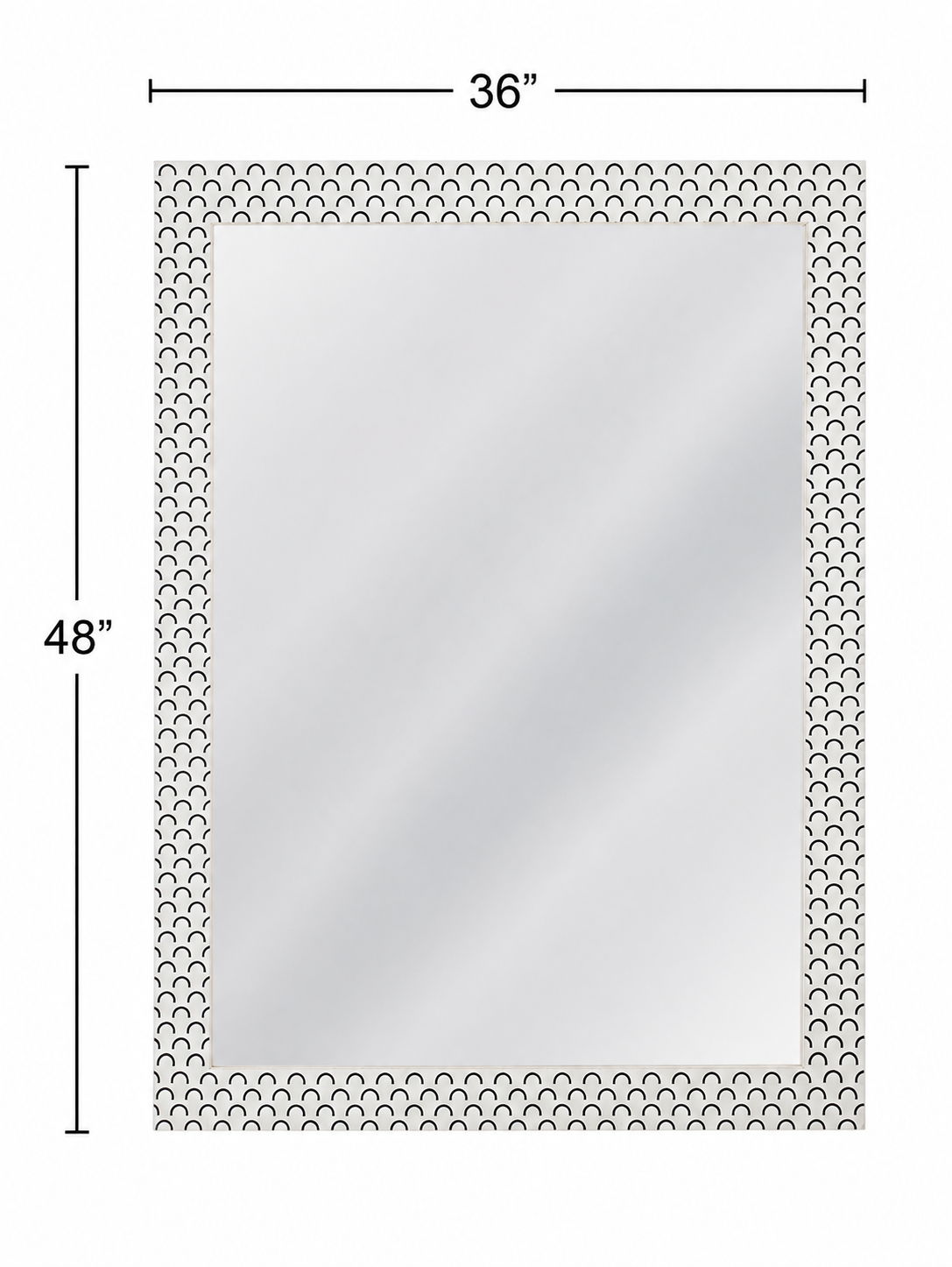 Elise - Wall Mirror - White
