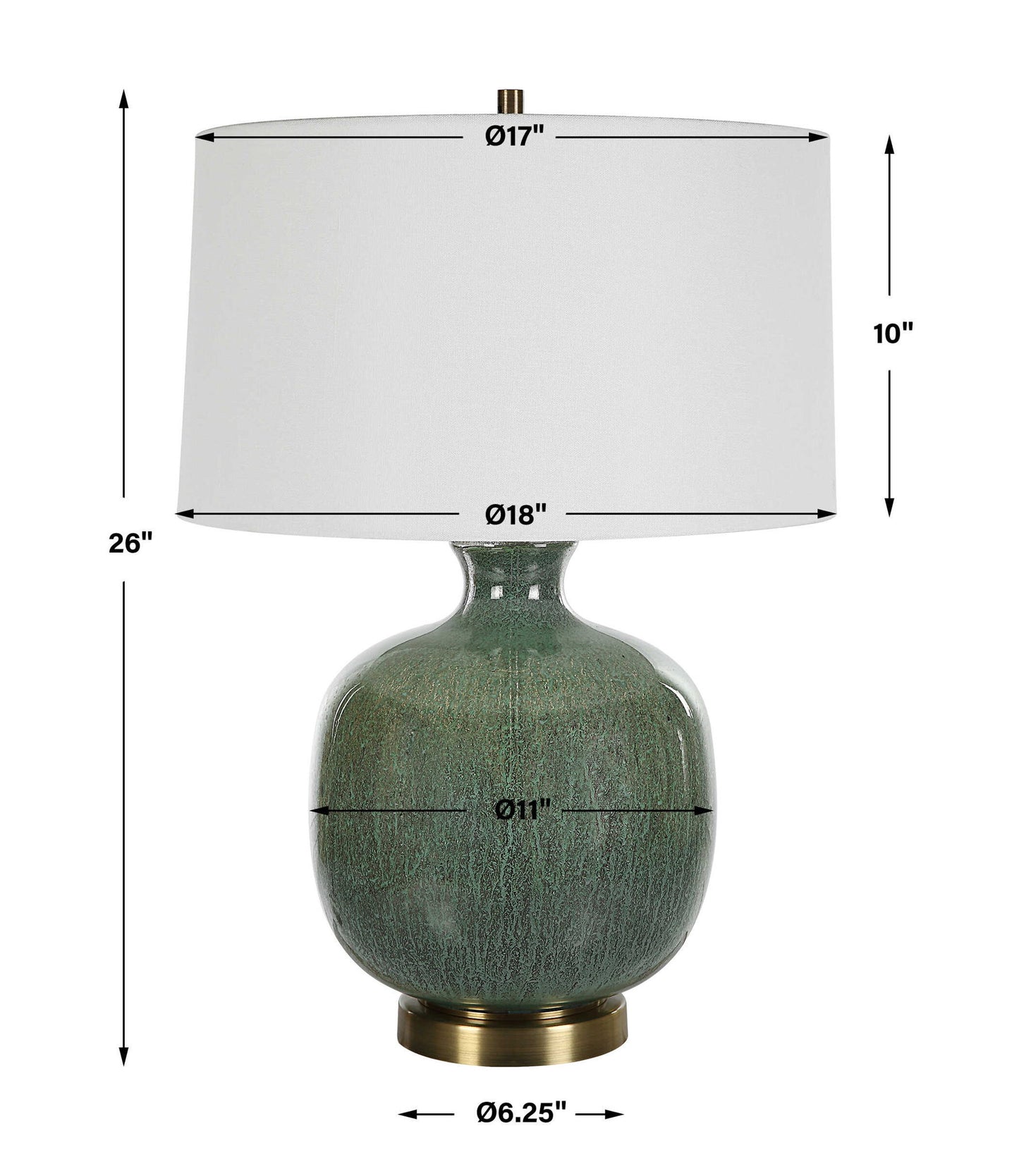 Nataly - Table Lamp - Aged Green