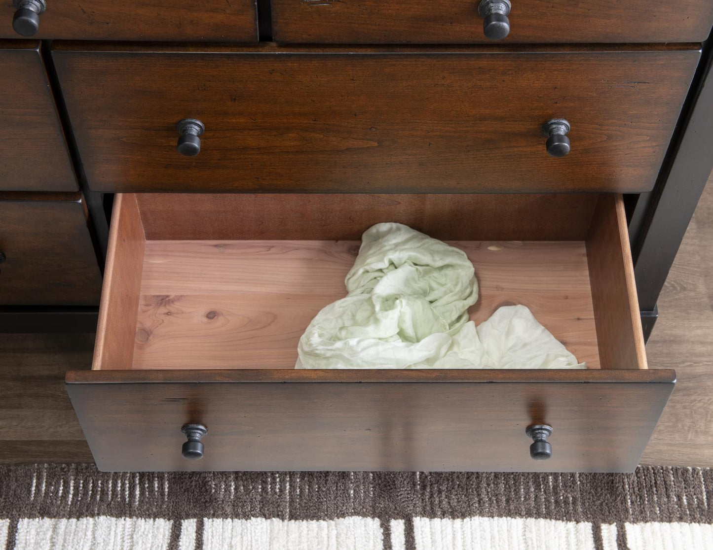 Fenmore - Dresser - Mocha And Distressed Cherry