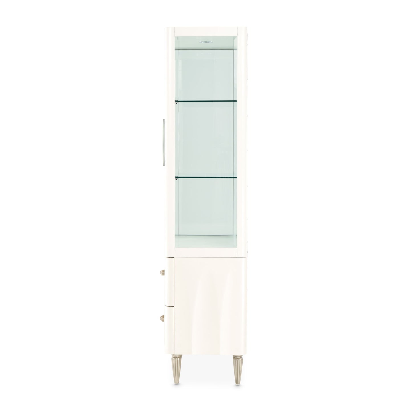 London Place - Display Cabinet - Creamy Pearl