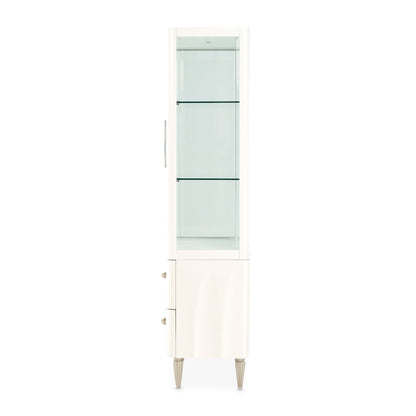London Place - Display Cabinet - Creamy Pearl