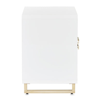 Palm Gate - Nightstand - Cloud White