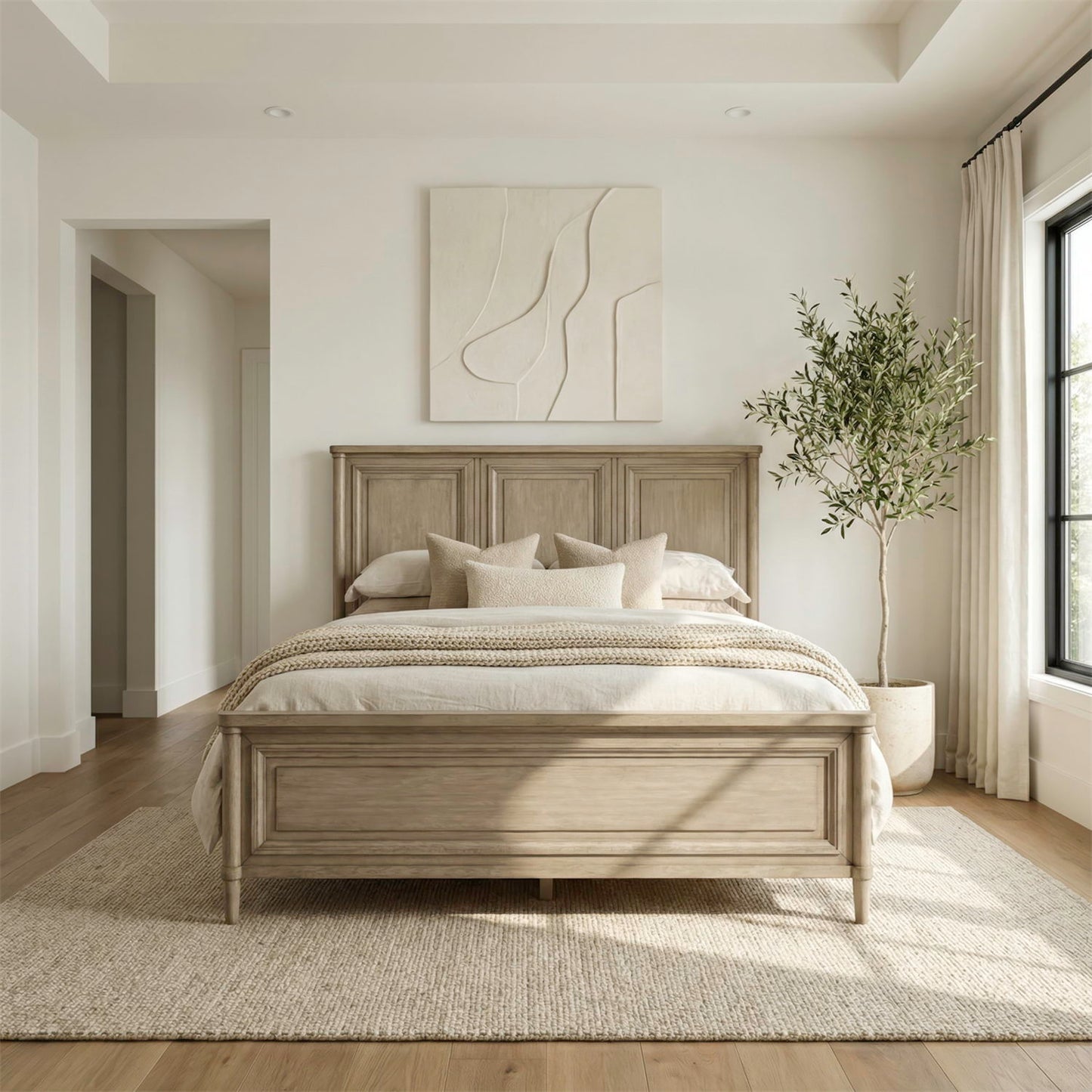 Rochelle Park - Queen Panel Footboard - Smokey Taupe
