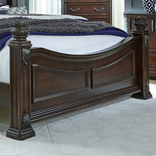 Messina Estates - King Poster Footboard - Cognac