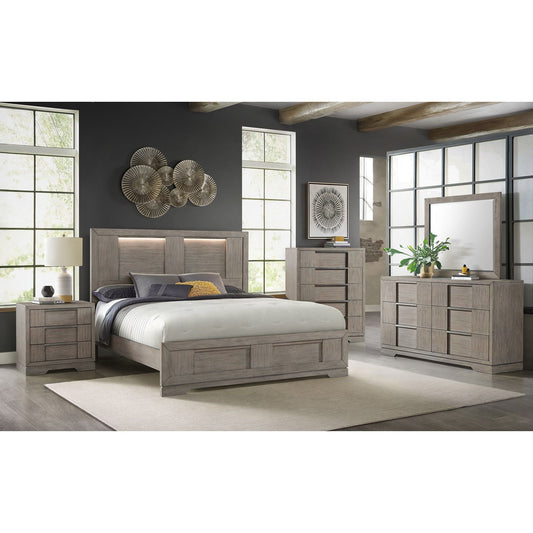 Kelis - Panel Bedroom Set With LED
