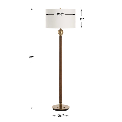 Keros - Floor Lamp - Dark Oak
