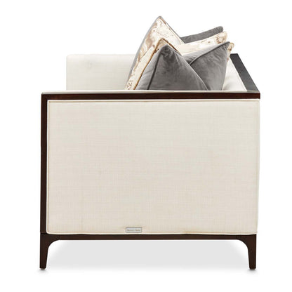 Belmont Place - Loveseat - Cream / Espresso
