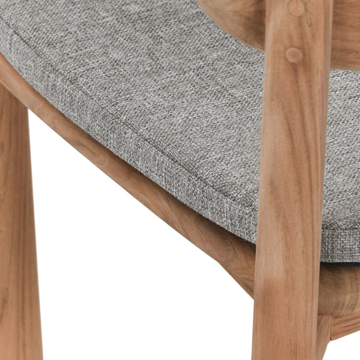 Aston - Outdoor Dining Chair - Natural / Gray