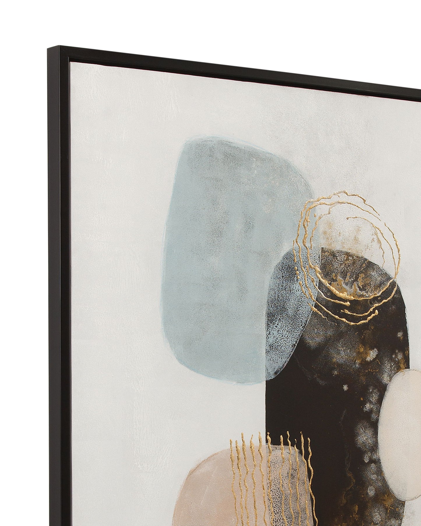 Athena Framed Canvas (Set of 2) - Gray / Beige