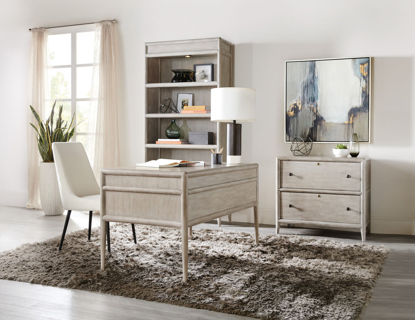 Burnham - Writing Desk - Gray