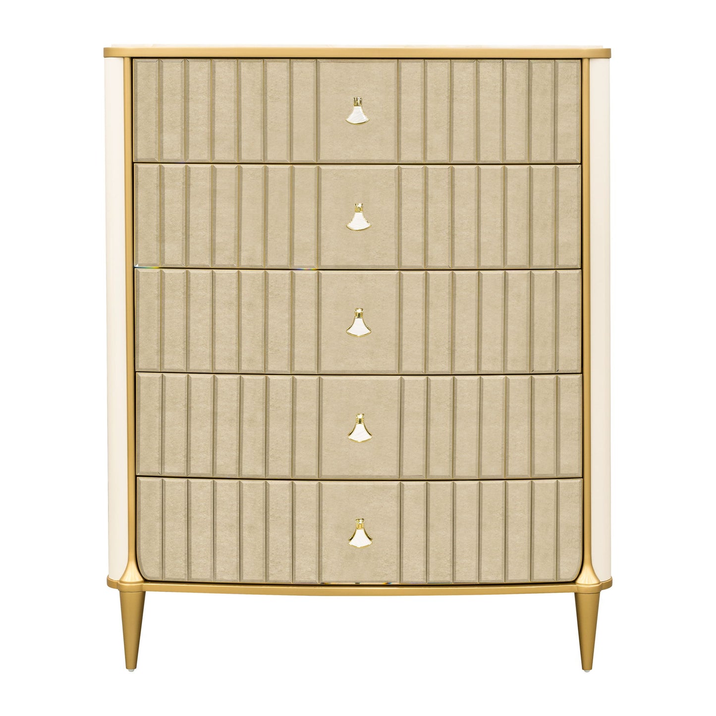Scotts Square - 5-Drawer Chest - Light Champagne