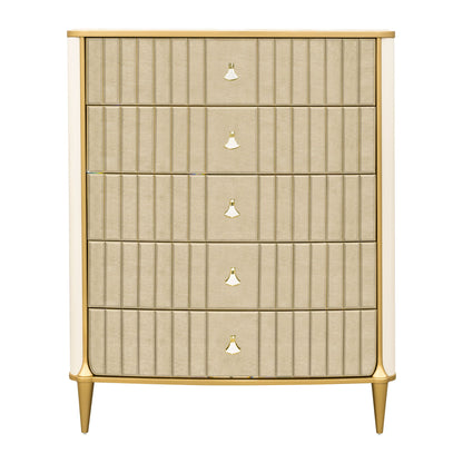 Scotts Square - 5-Drawer Chest - Light Champagne