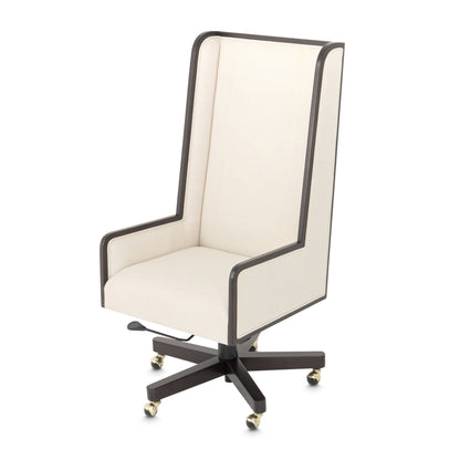 Belmont Place - Swivel Desk Chair - Espresso / Cream