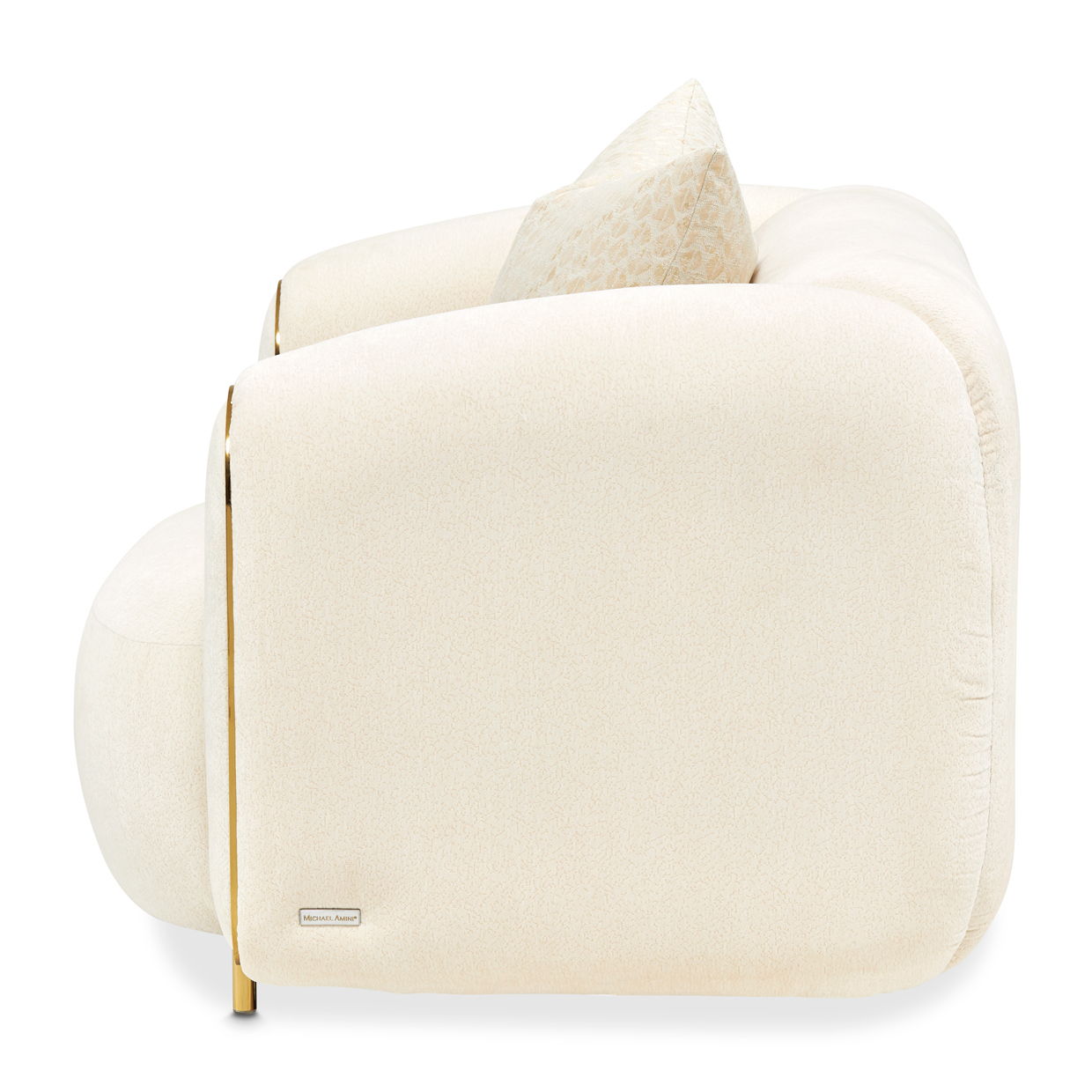 Sassani - Accent Chair - Crepe / Gold