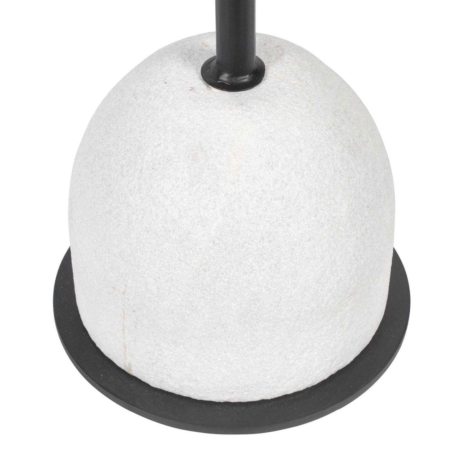 Morro - Marble Side Table - White / Black