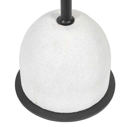 Morro - Marble Side Table - White / Black