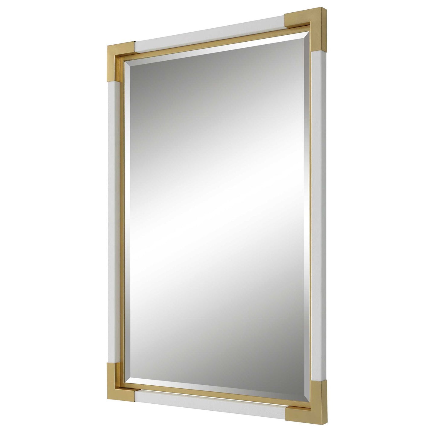 Malik - White & Gold Mirror