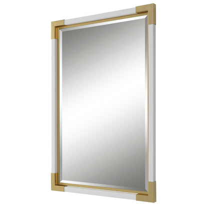Malik - White & Gold Mirror