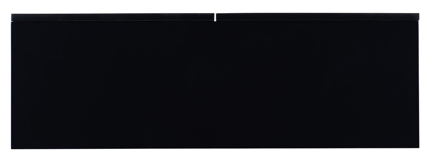 Melange - Fingerprints 2-Door Credenza - Black / Gold