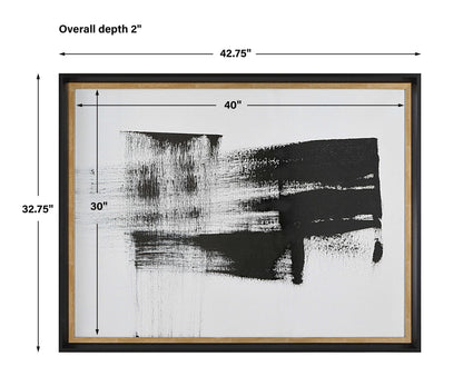 Mystere - Framed Contemporary Print - Black