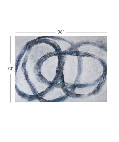 Altarium Canvas Art - White / Blue