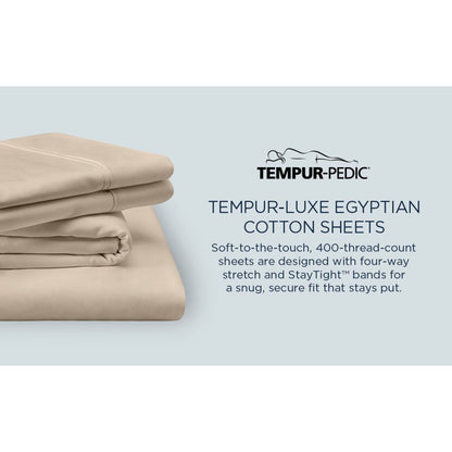 Linens - Tempur Luxe Egyptian Cotton Sheet Set - Silver Mist