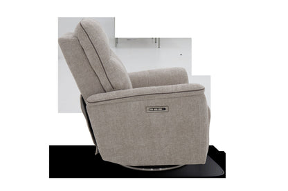 Mable - Triple Power Swivel Recliner With Headrest & Lumbar System