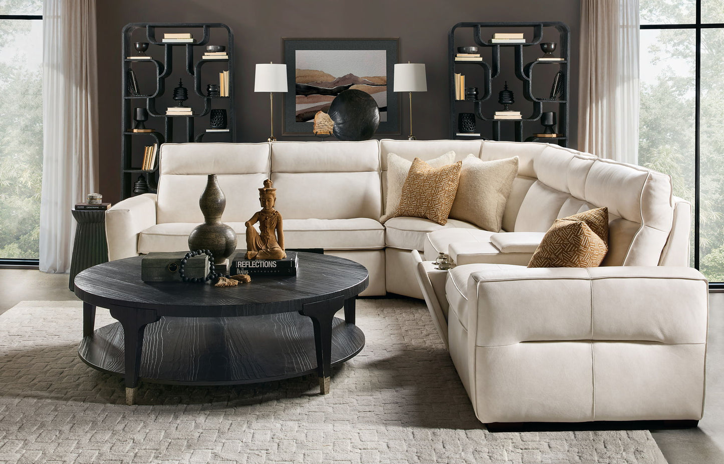 MS - Vann Six-Piece Power Sectional - White