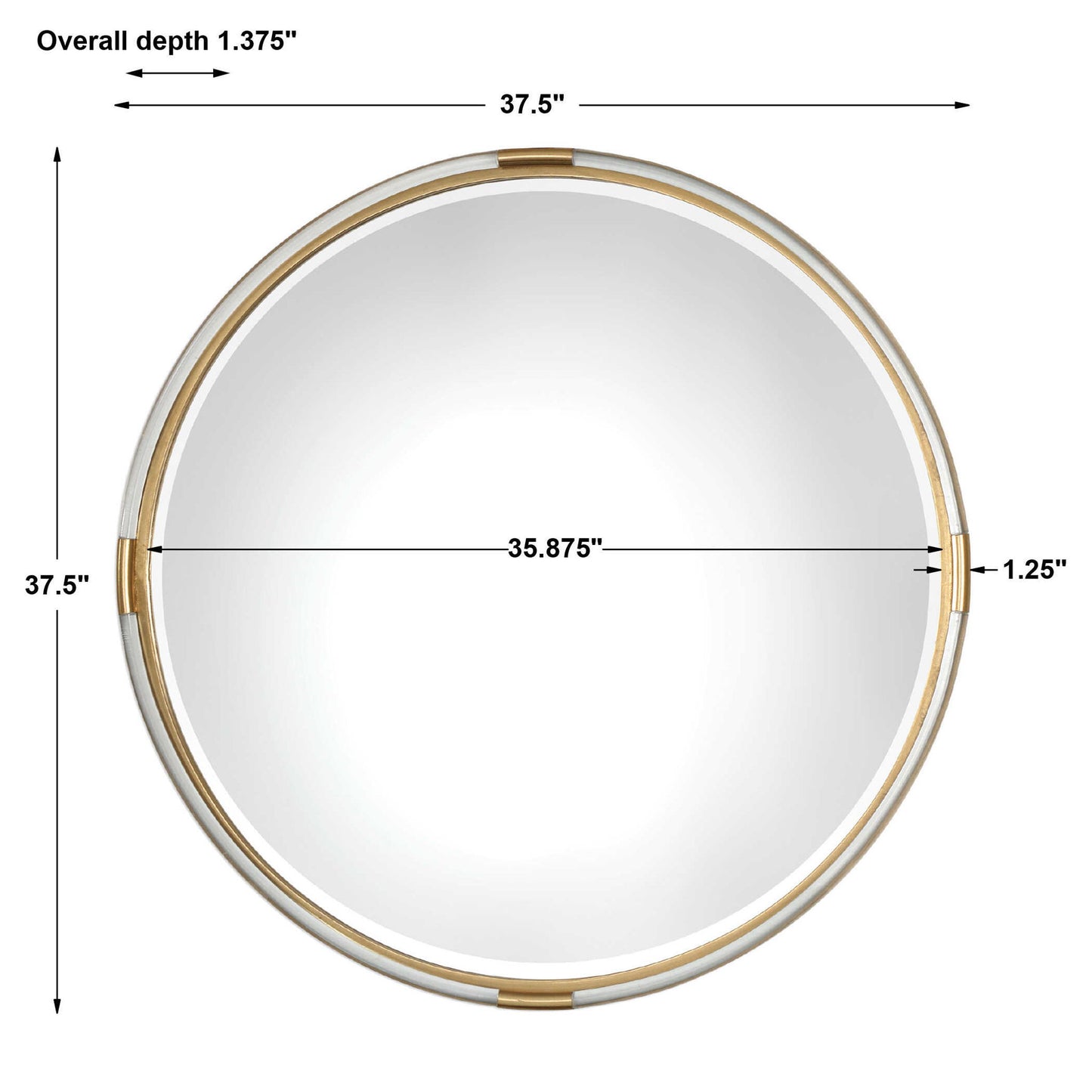 Mackai - Round Mirror - Gold