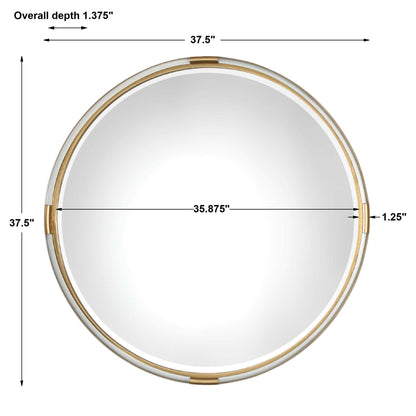 Mackai - Round Mirror - Gold