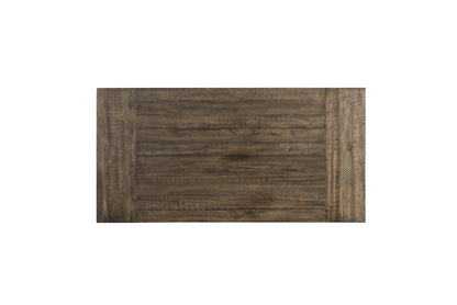 Finn - 3 Piece Accent Trestle Table Set (Coffee Table & Two End Tables) - Dark Walnut