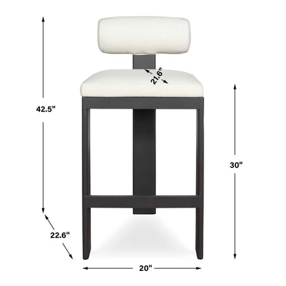 Bolster Back - Outdoor Bar Stool