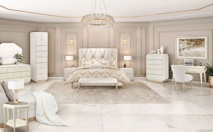 La Rachelle - Upholstered Panel Bed