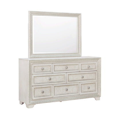 Camila - Dresser and Mirror - Creamy White