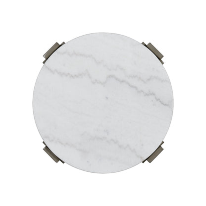 Rosamel - Round End Table - Gray