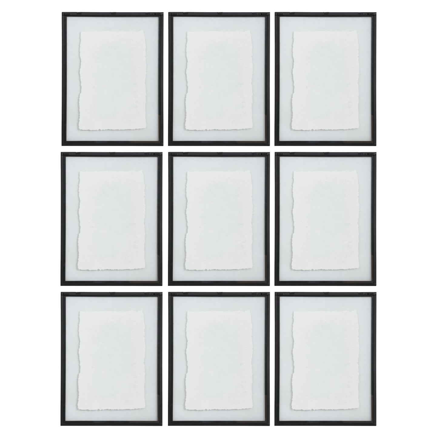 Farmhouse Florals - Framed Prints (Set of 9) - Black