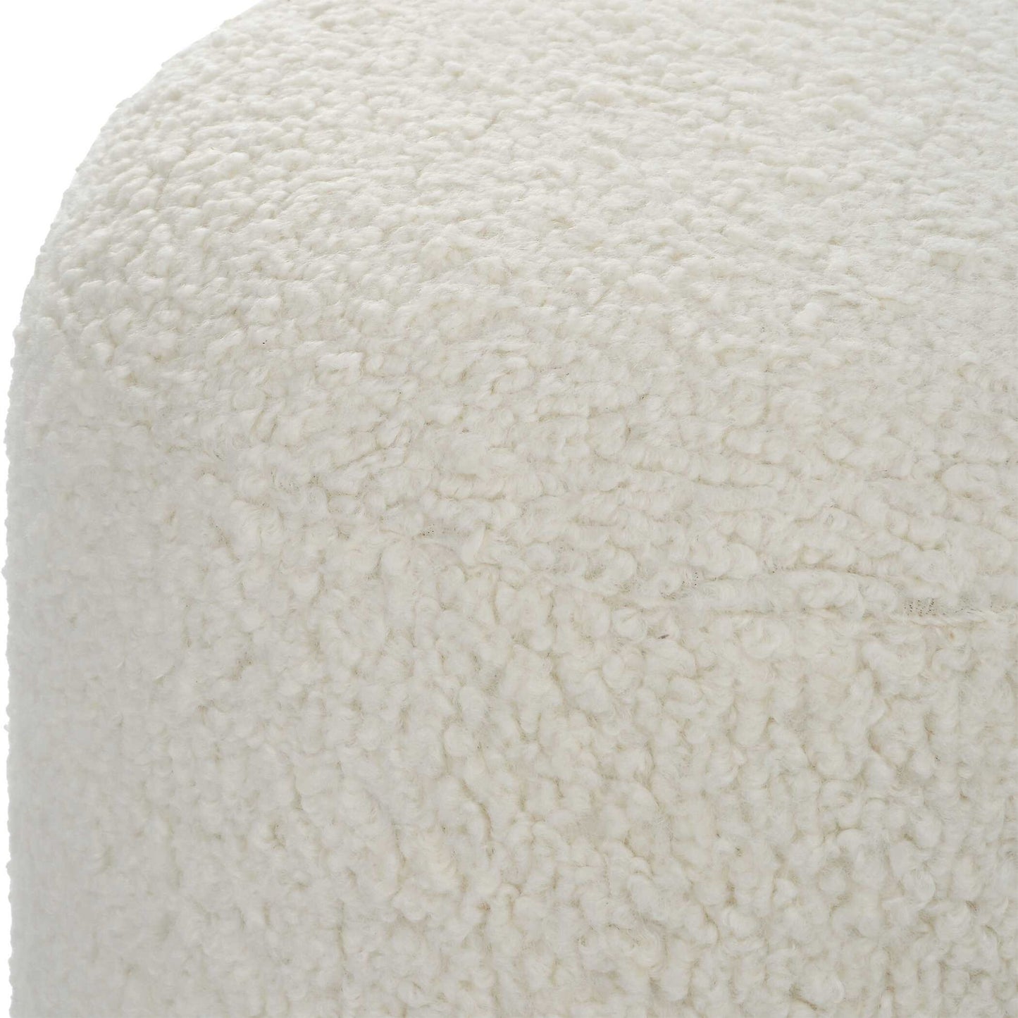 Arles - Shearling Brass Ottoman