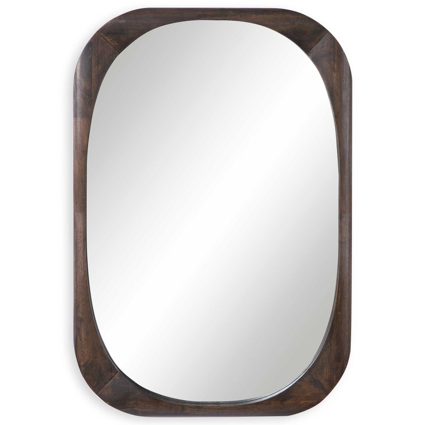 Sheldon - Mid-Century Mirror - Dark Brown