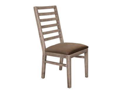 Balam - Upholstered Seat Wooden Chair (Set of 2) - Ivory White