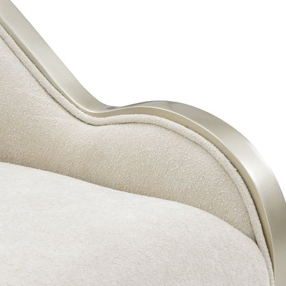 La Marisia - Chenille Accent Chair - Tranquil / Light Champagne