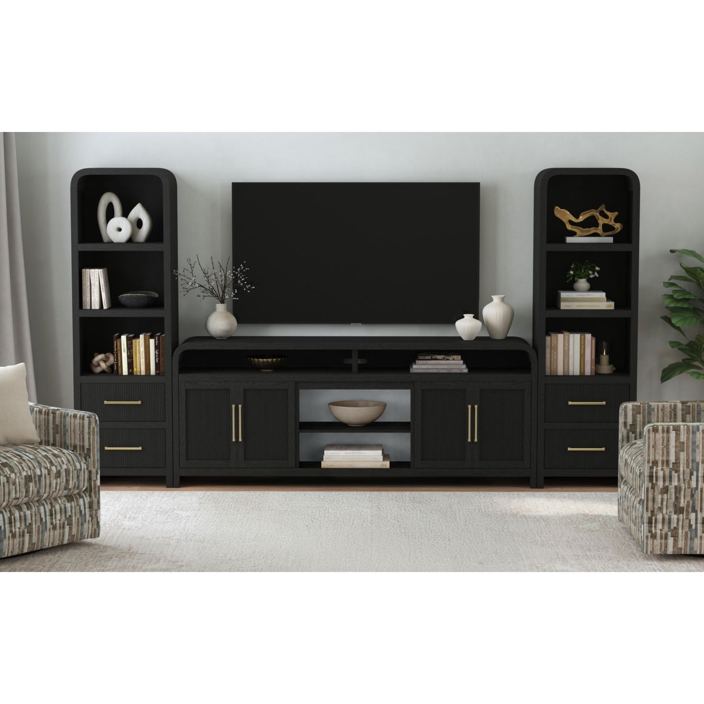 Ridgemont - 3 Piece Entertainment Unit With 82" TV Console