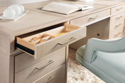 Marlowe - Executive Desk - Polished Limestone