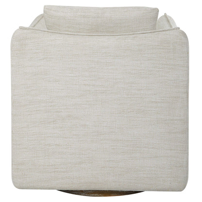 Corben - Swivel Armchair - Silver