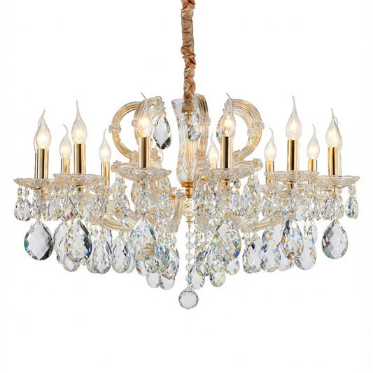 Michael Amini Lighting - Portola 14-Light Traditional Crystal Chandelier - Gold
