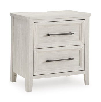 Darbonton - Two Drawer Night Stand - Dove White