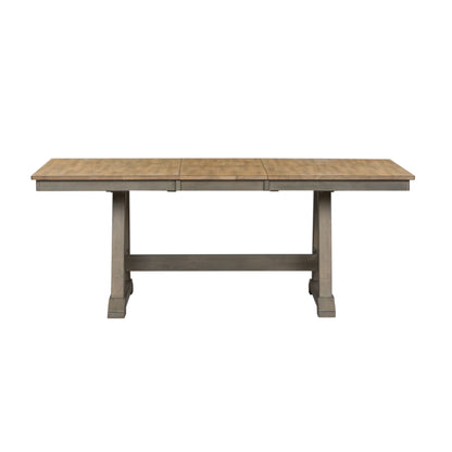 Lindsey Farm - Trestle Table Base - Gray & Sandstone